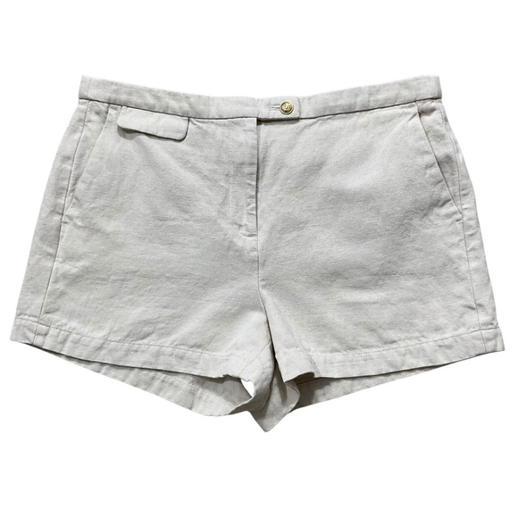 J. Crew Pants - J Crew 3” Suit Shorts Textured Linen Blend Womens Size 10